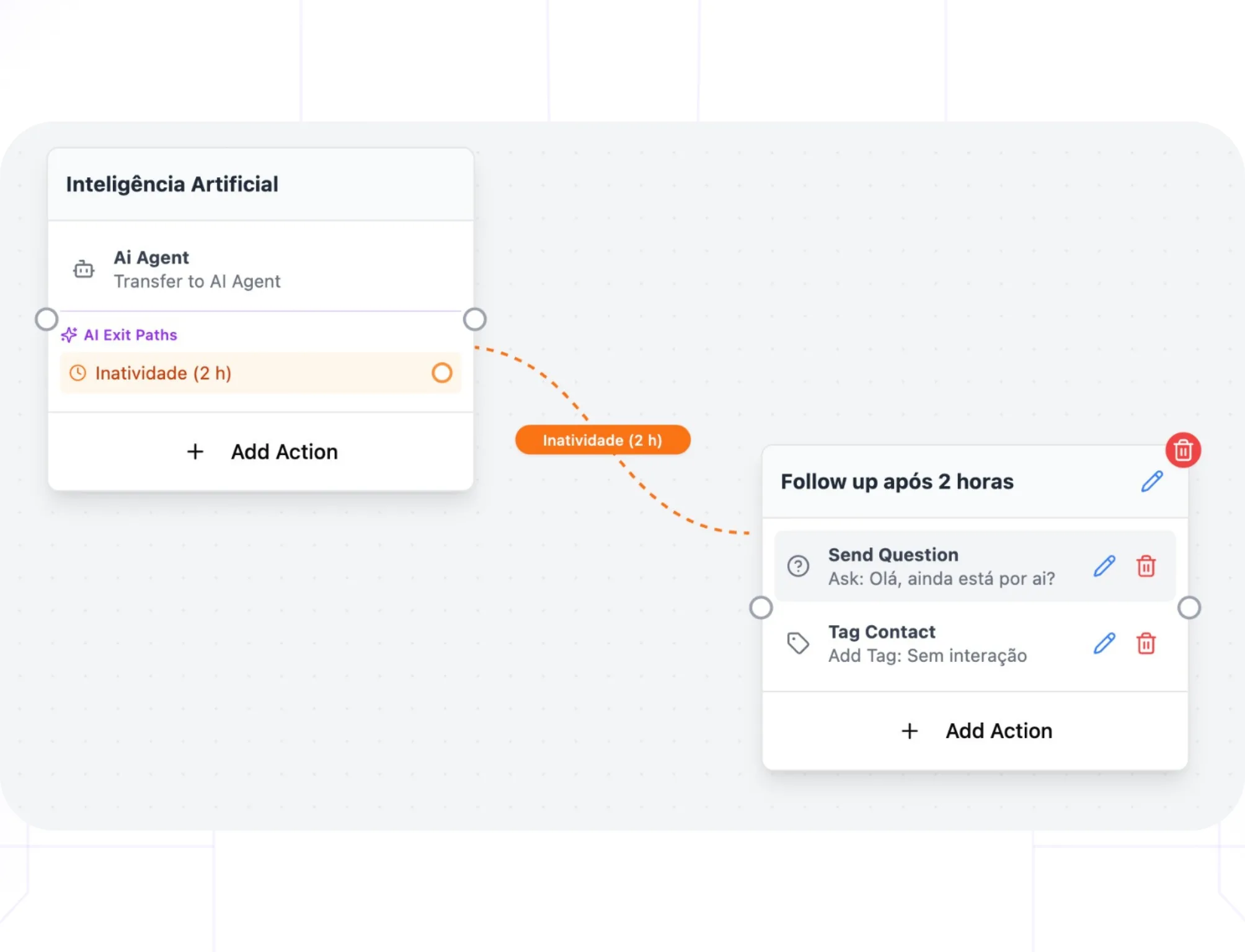Follow-up automation in Hootspy CRM with scheduled WhatsApp messages and reminders.
