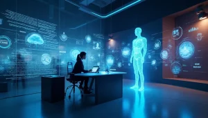 Gráfico mostrando o impacto da IA no atendimento ao cliente em 2025