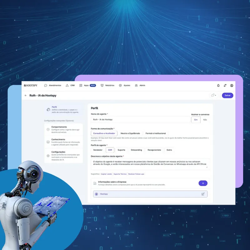 Use inteligência artificial para classificar conversas, prever resultados e agilizar atendimentos.