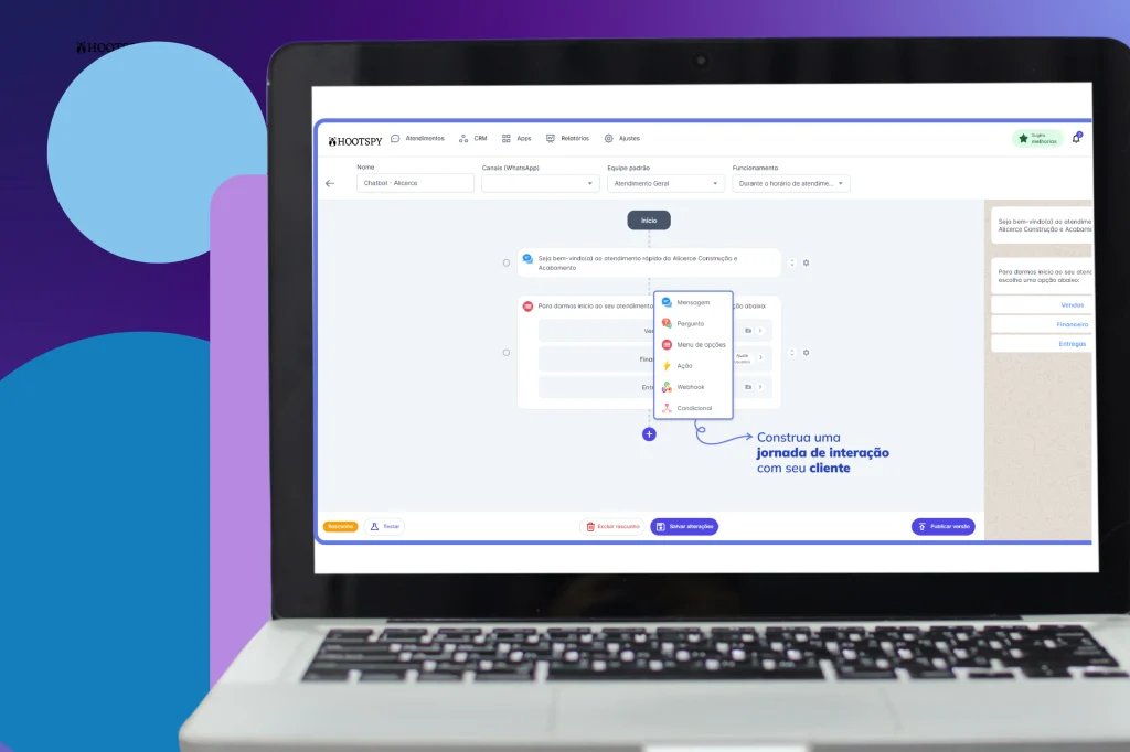 Integre o CRM WhatsApp com suas conversas, organize leads e acompanhe resultados