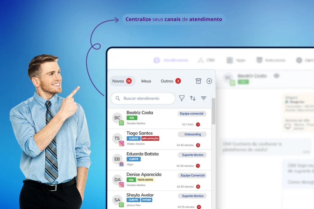Tenha histórico de conversas e tags personalizadas no CRM WhatsApp